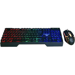 KIT NACEB TECLADO+MOUSE GAMER FALLEN RETROILUMINADO