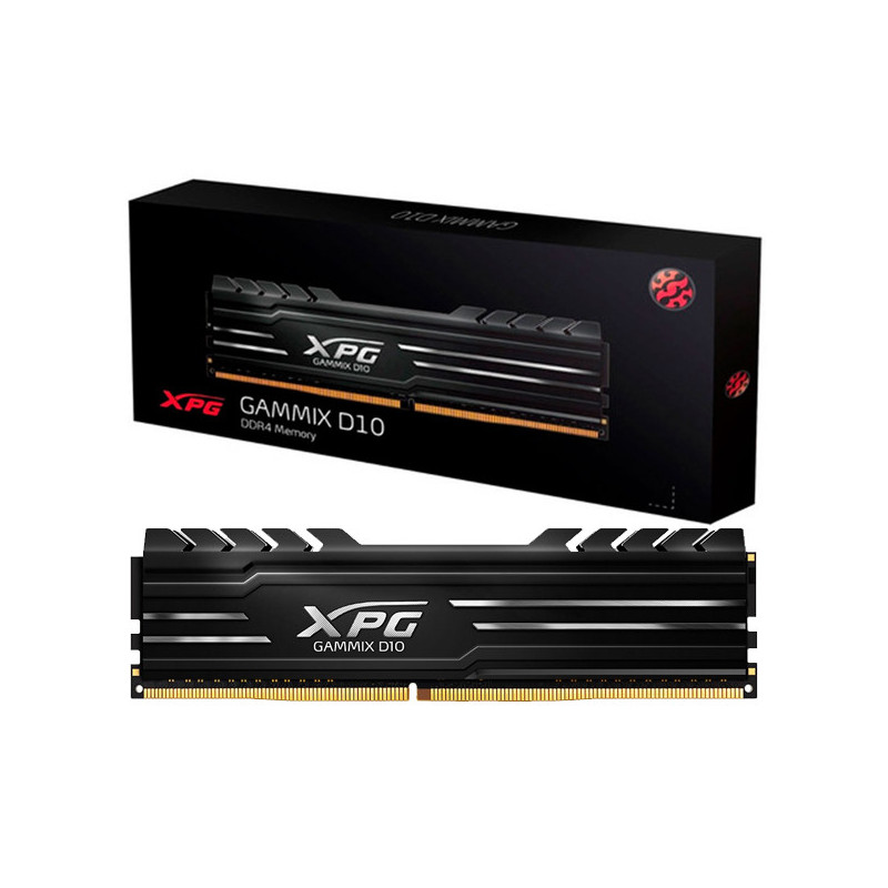 Memoria ADATA XPG 8GB DDR4 3200Mhz D10 Gammix disipador negro AX4U32008G16A-SB10 Memoria ADATA XPG 8GB DDR4 3200Mhz D10 Gammix disipador negro AX4U32008G16A-SB10