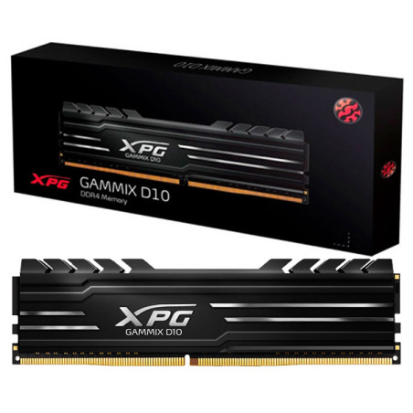 Memoria ADATA XPG 8GB DDR4 3200Mhz D10 Gammix disipador negro AX4U32008G16A-SB10