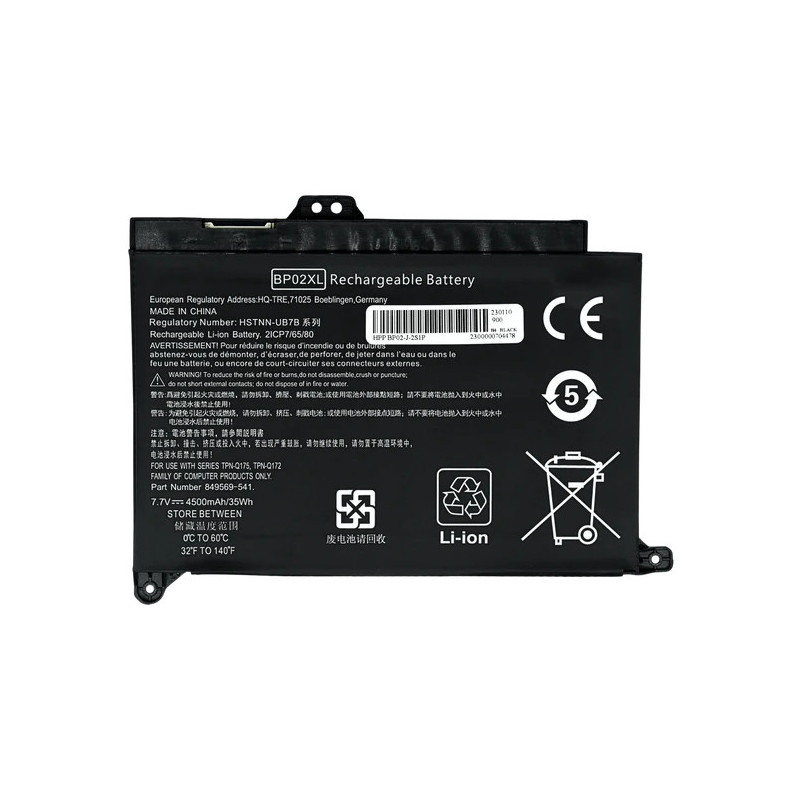 EKHBP02XL Bateria Interna (P) 7.7V para HP Pavilion PC 15 Series 15-AW000 15-AU000 BP02XL EKHBP02XL Bateria Interna (P) 7.7V para HP Pavilion PC 15 Series 15-AW000 15-AU000 BP02XL