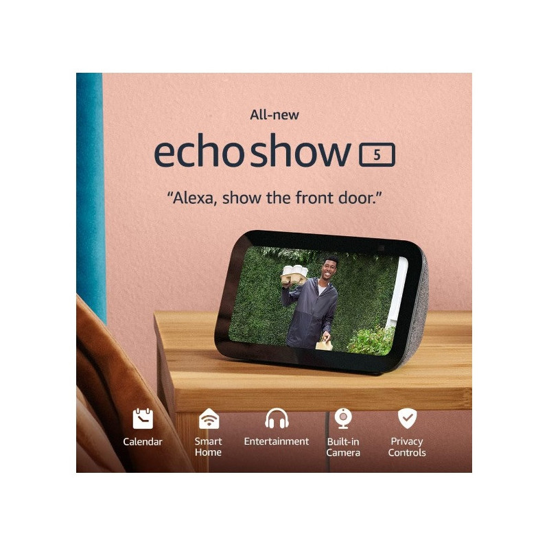 Asistente Amazon ECHO SHOW 5 pantalla 5.5 pulgadas Negra Asistente Amazon ECHO SHOW 5 pantalla 5.5 pulgadas Negra
