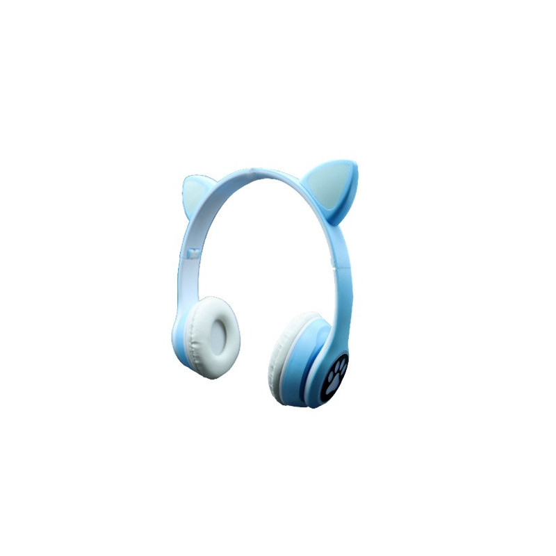 Audifonos Highlink Cat Headphones diadema en forma de gato Bluetooth batería integrada 400mAh color azul Audifonos Highlink Cat Headphones diadema en forma de gato Bluetooth batería integrada 400mAh color azul