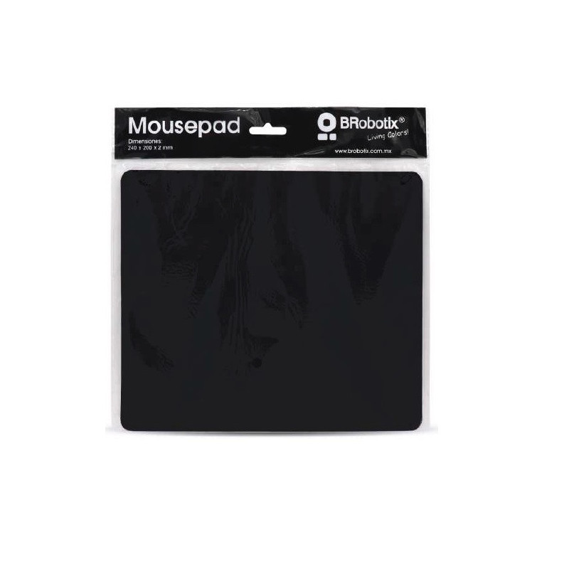 MOUSEPAD BROBOTIX 24X20CM CON BOLSA BROBOTIX NEGRO MOUSEPAD BROBOTIX 24X20CM CON BOLSA BROBOTIX NEGRO